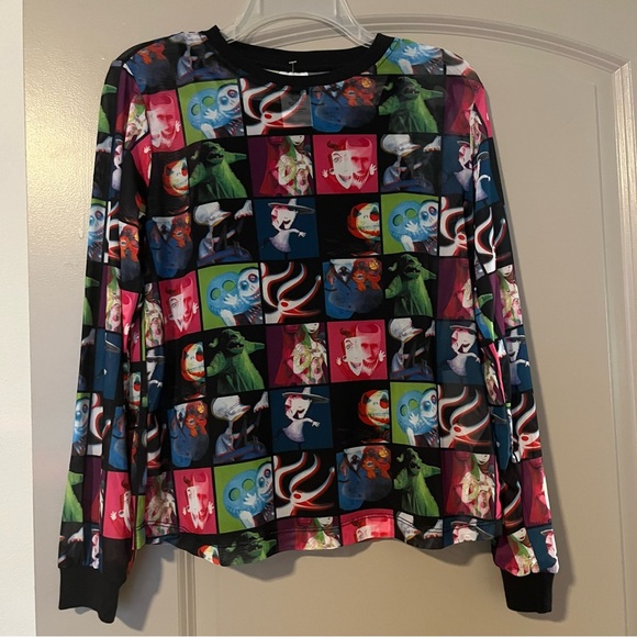 Nightmare Before Christmas all over print sheer top - Picture 1 of 5